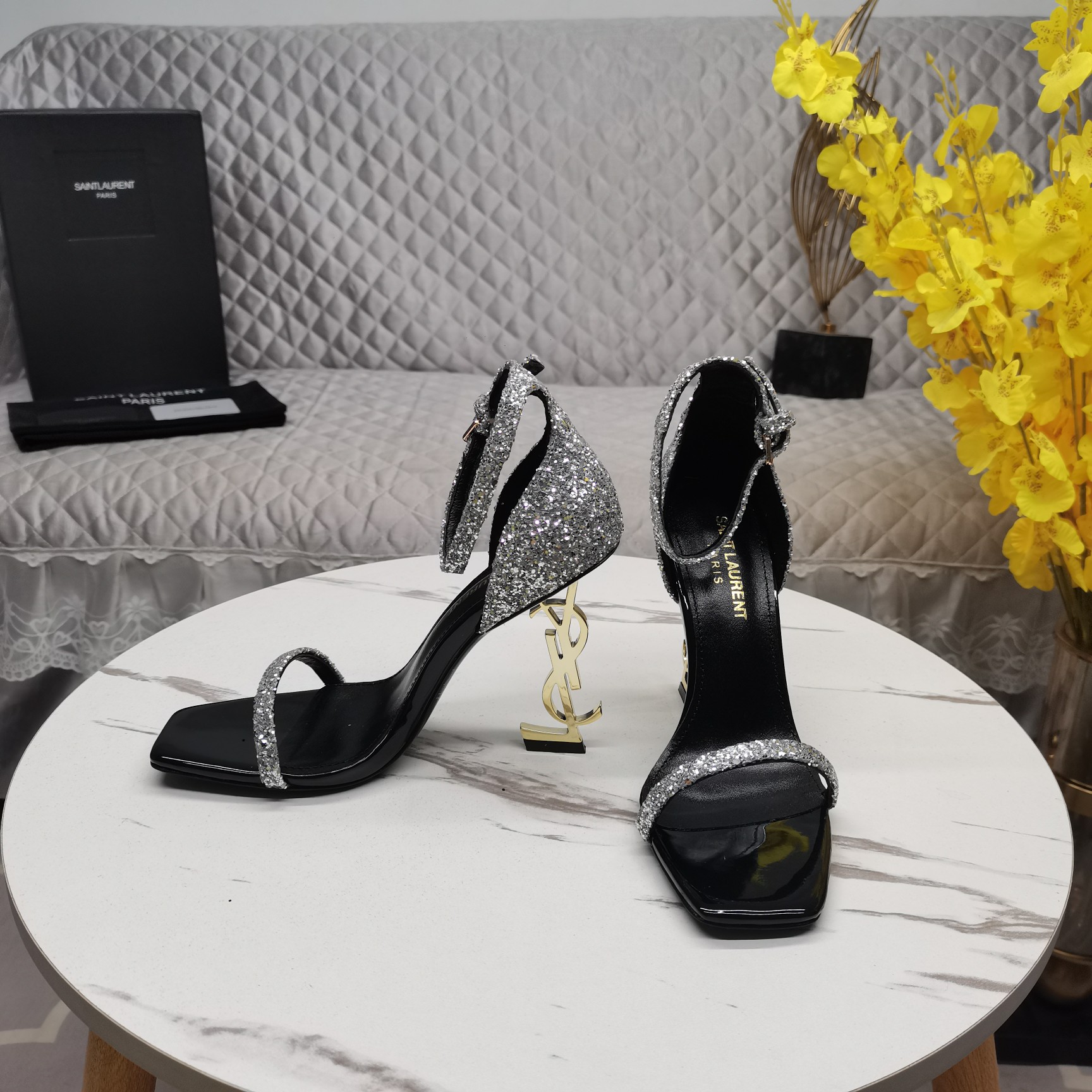 SAINT Laurent YSL Gretel heeled sandals