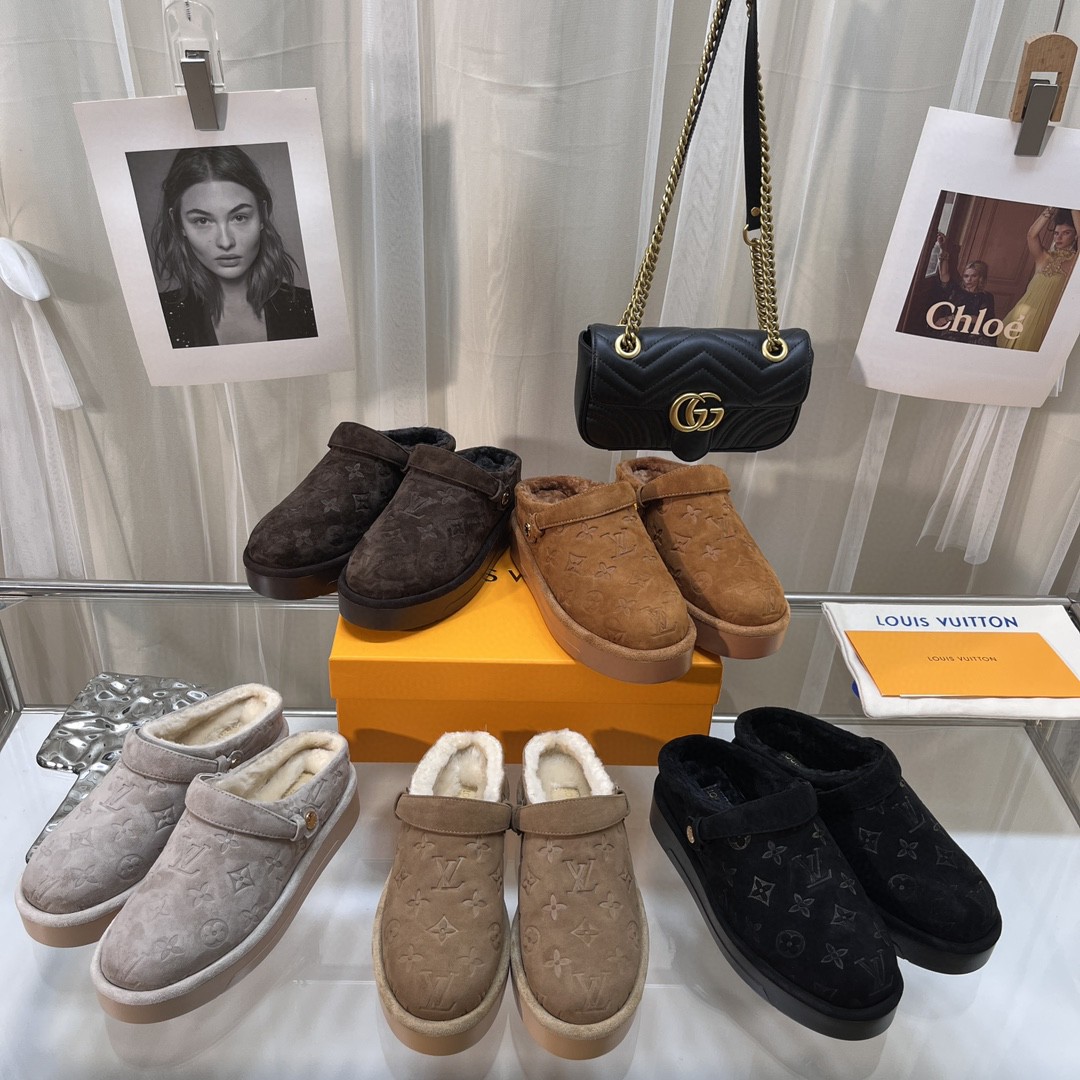 LV on fw23 new arrival~aspen slippers