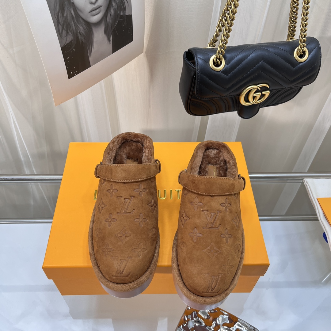 LV on fw23 new arrival~aspen slippers