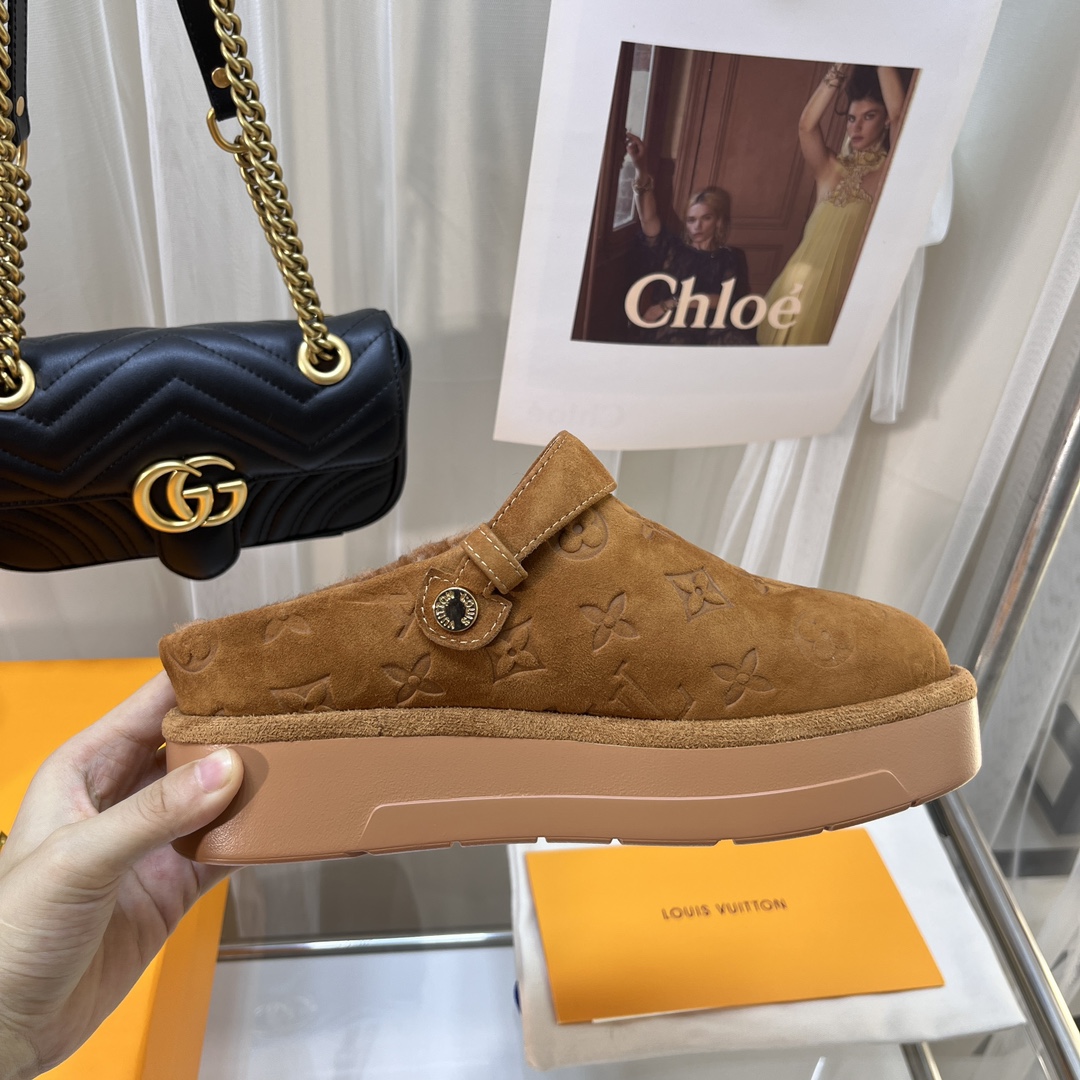 LV on fw23 new arrival~aspen slippers
