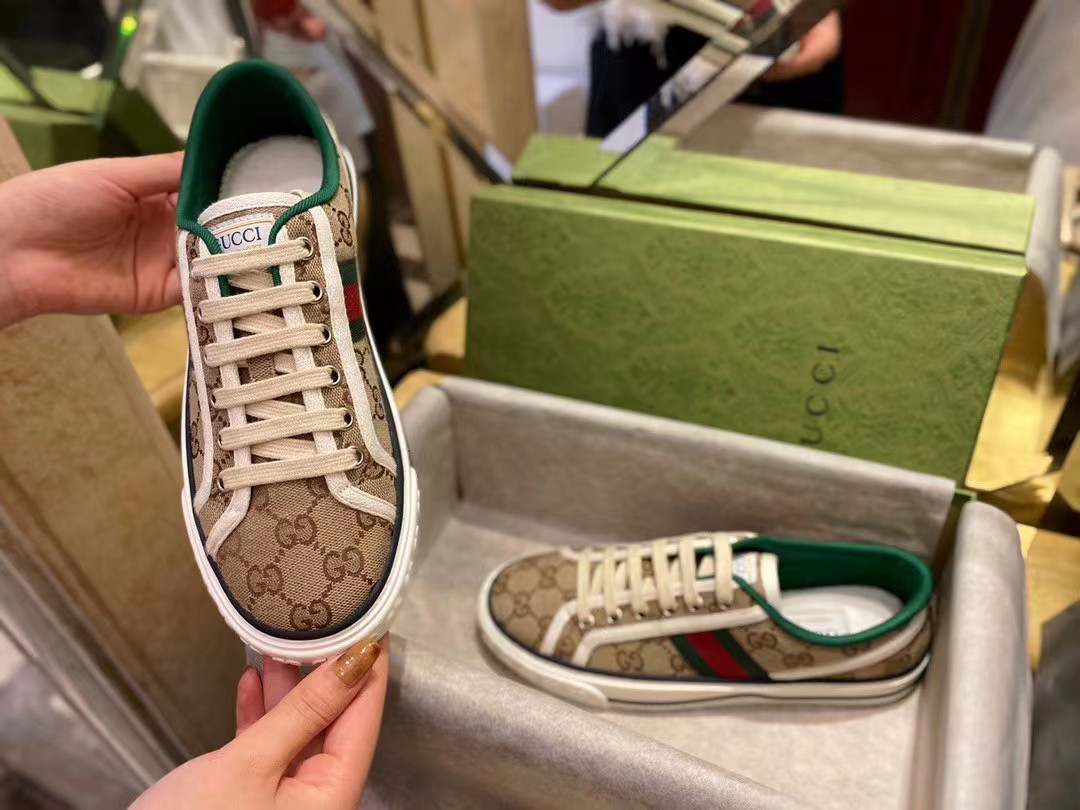 GUCCI 1977 canvas trainers