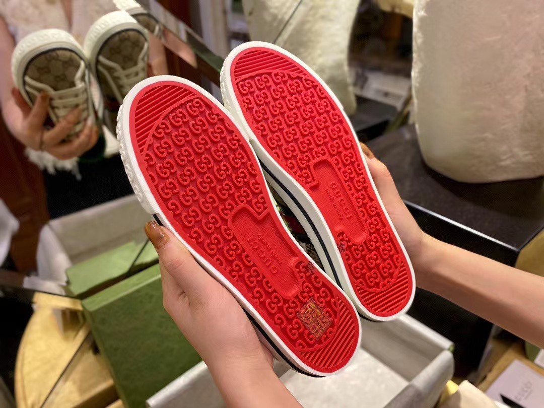 GUCCI 1977 canvas trainers