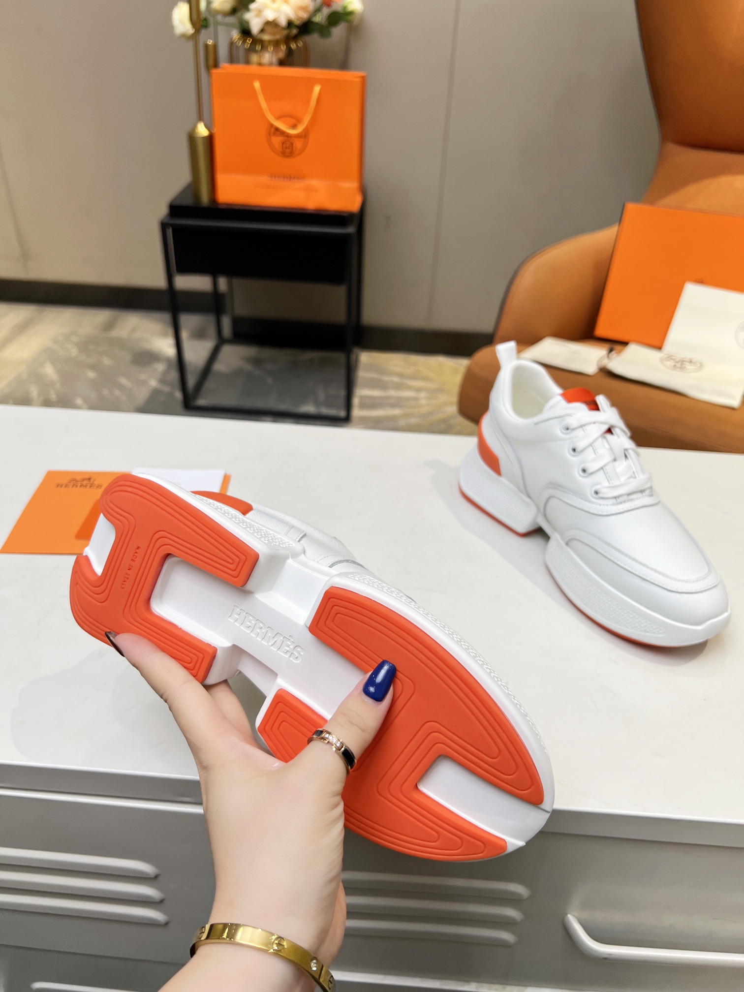 Hermes Giga dad shoes for couples