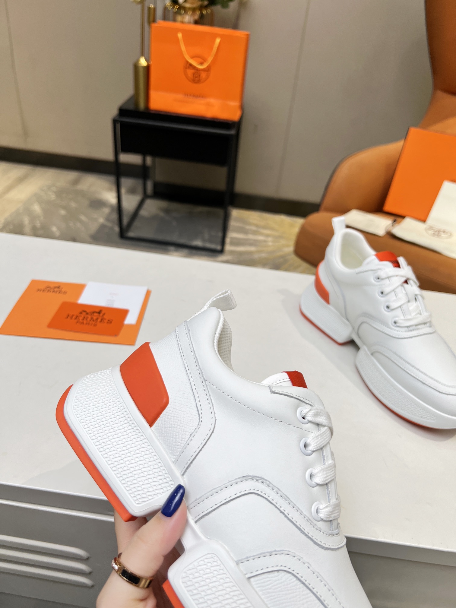 Hermes Giga dad shoes for couples
