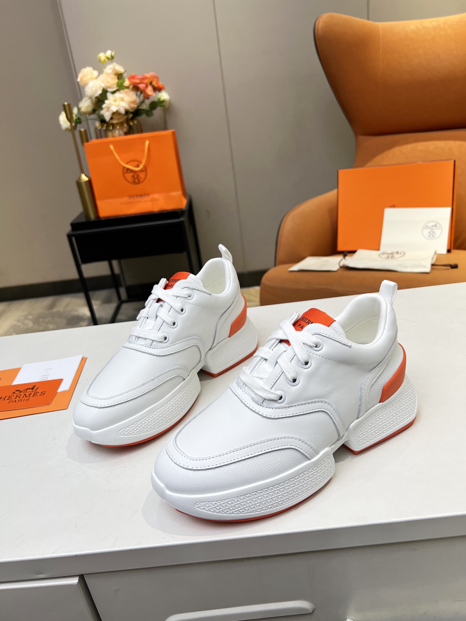 Hermes Giga dad shoes for couples