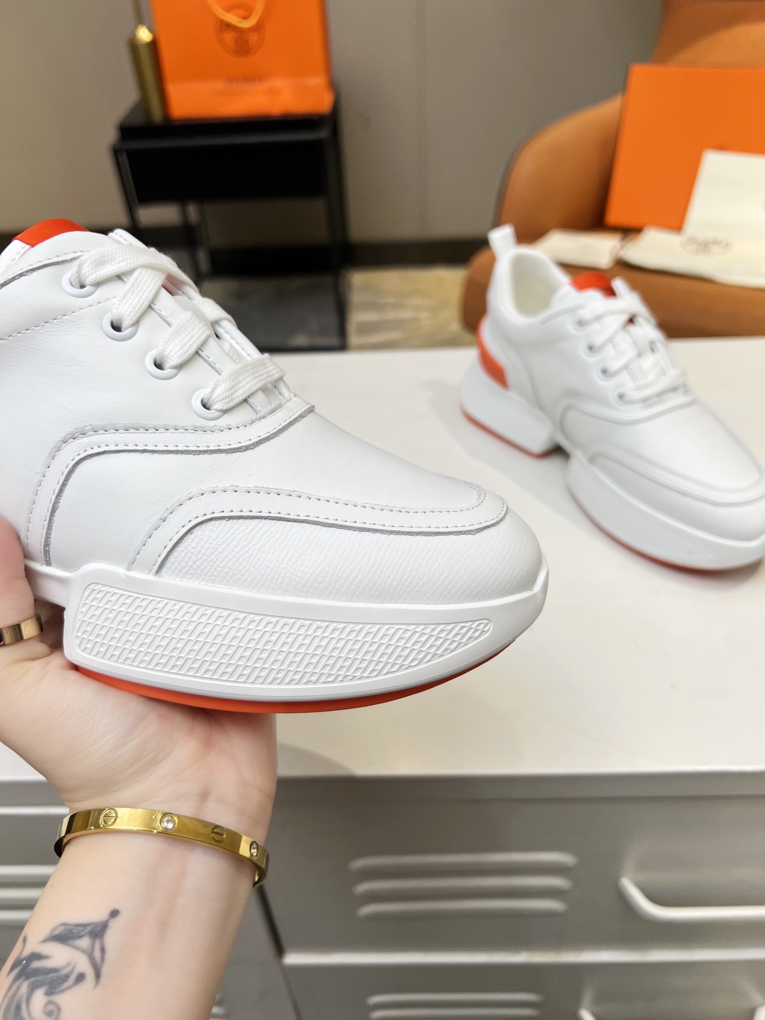 Hermes Giga dad shoes for couples