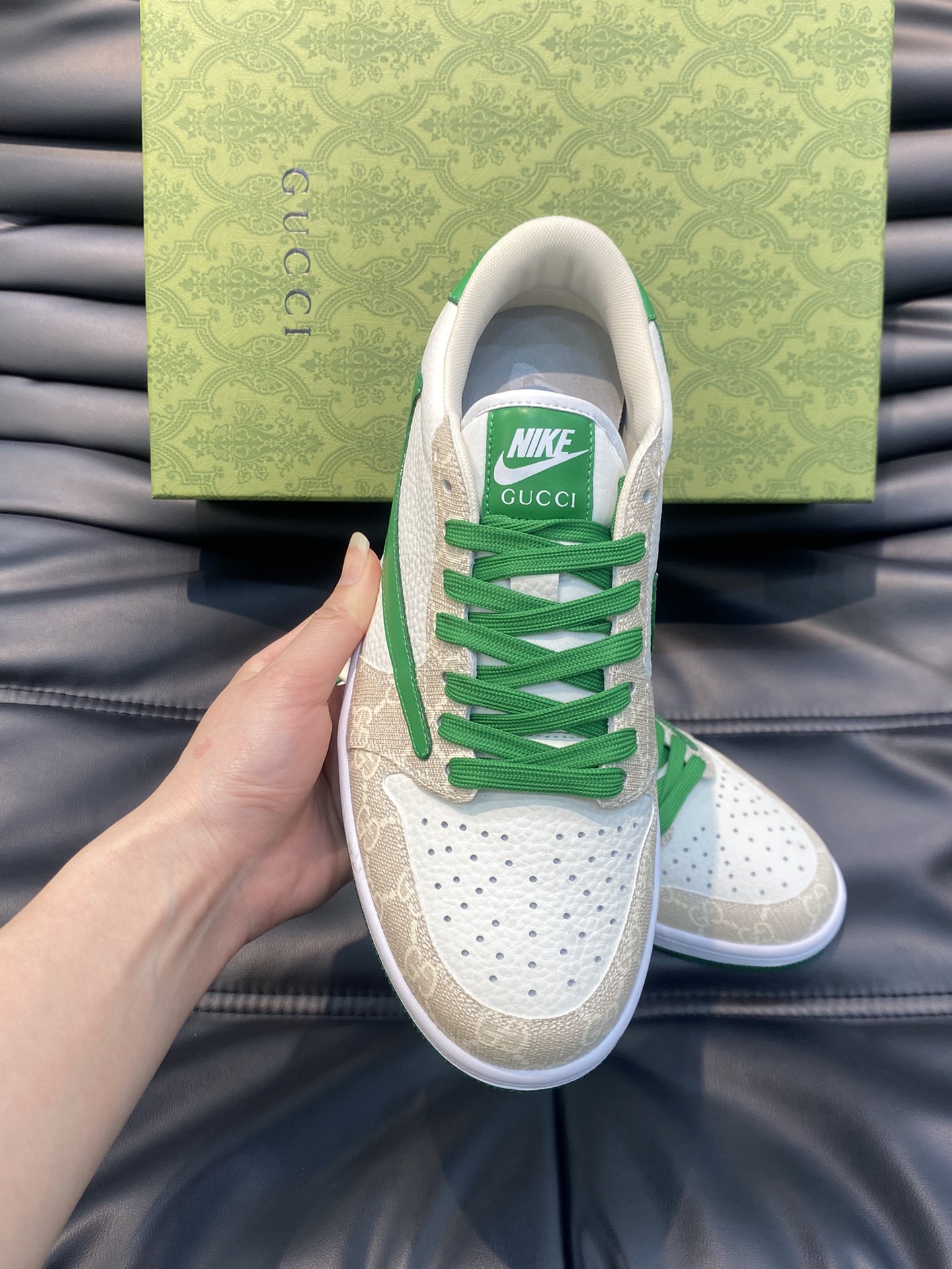 Gucci x nike low-top 🆕 casual sneakers men's shoes