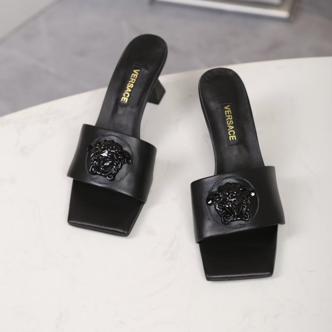 Versace open-toe heeled mules