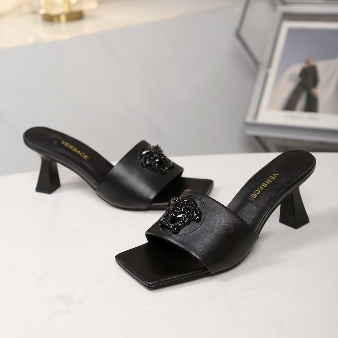 Versace open-toe heeled mules