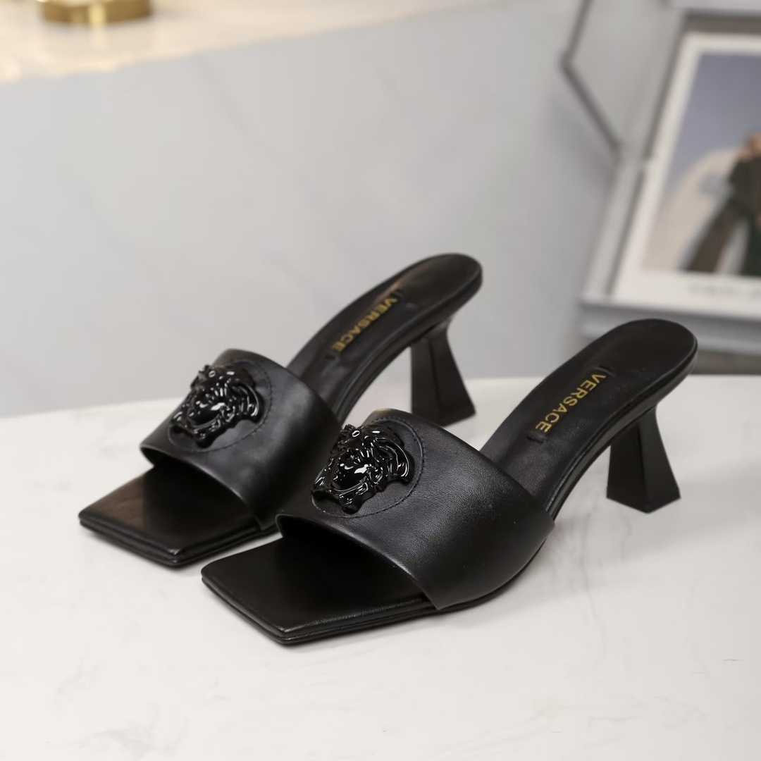 Versace open-toe heeled mules