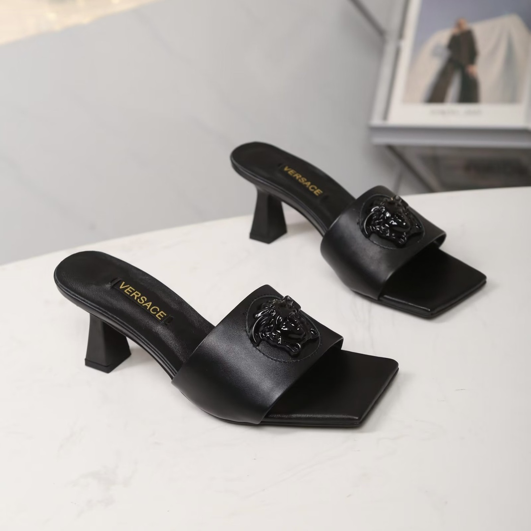 Versace open-toe heeled mules