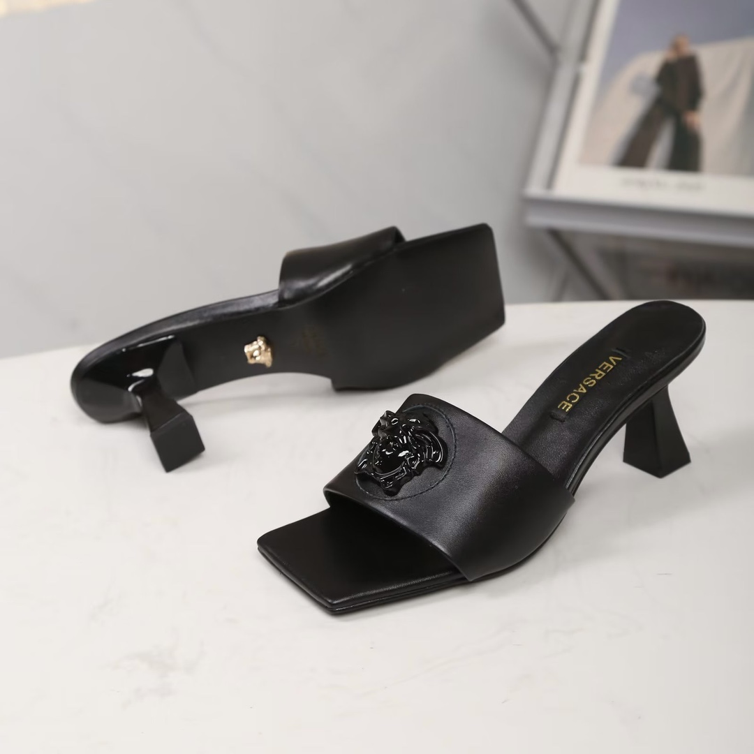 Versace open-toe heeled mules