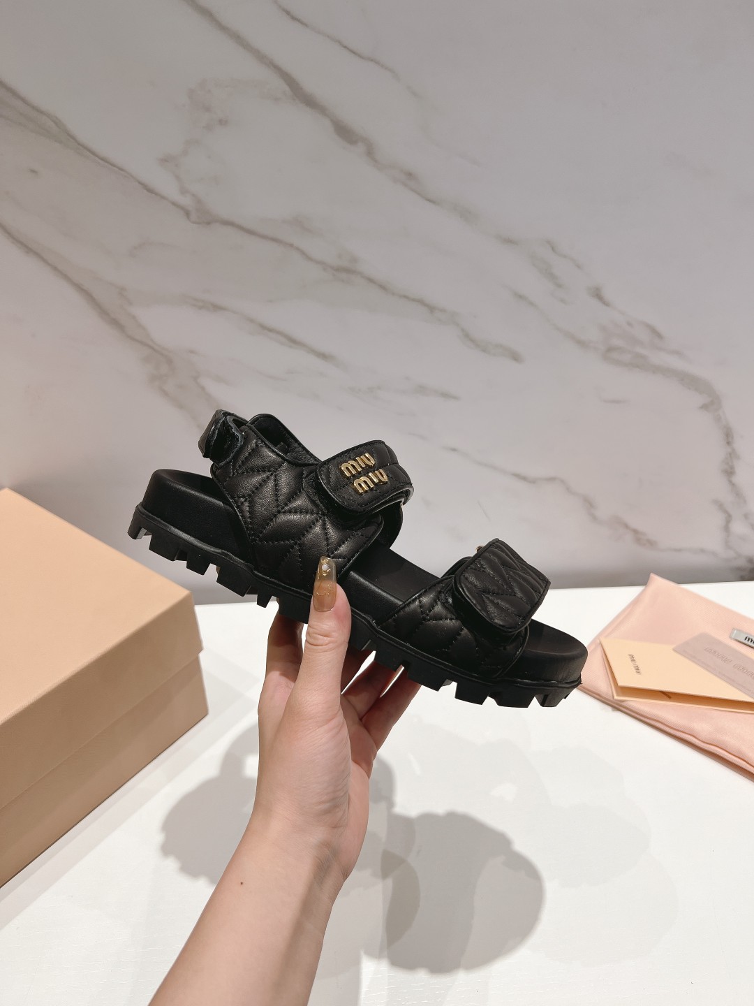 Miu Miu Sandals half slipped