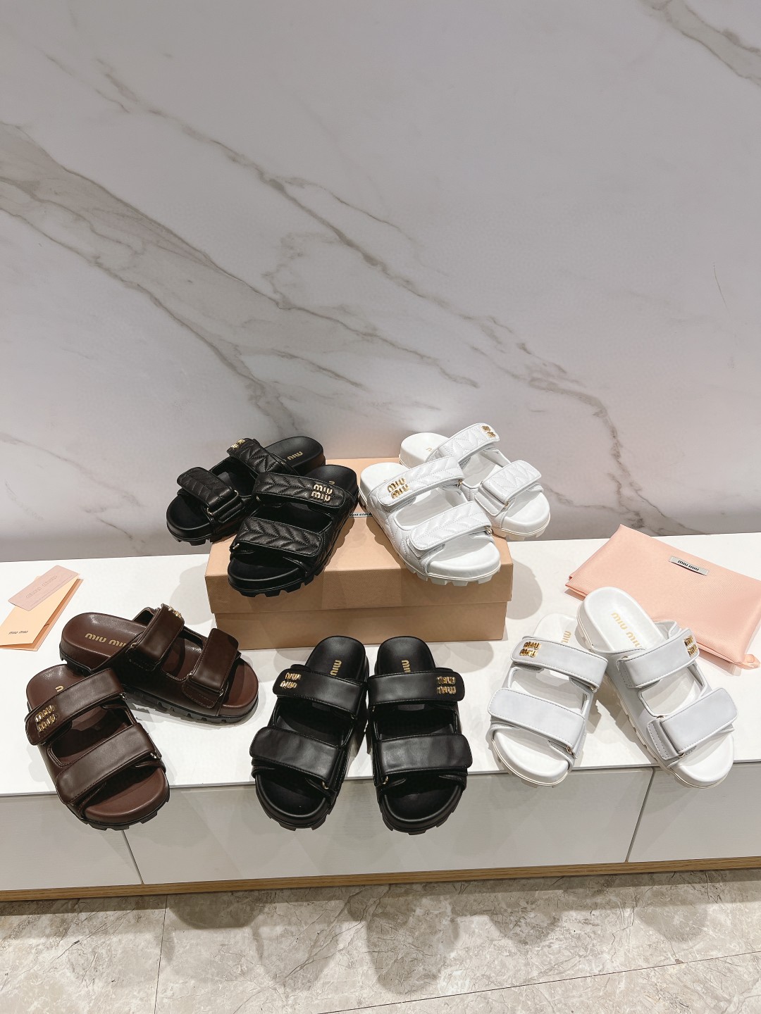 Miu Miu Sandals half slipped
