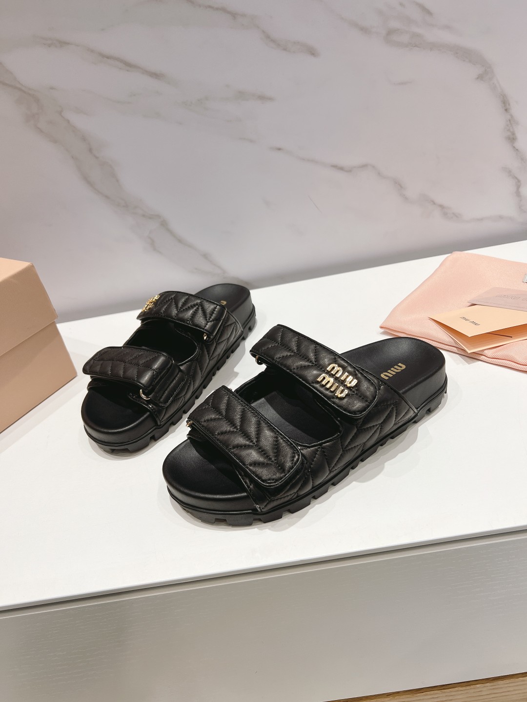 Miu Miu Sandals half slipped