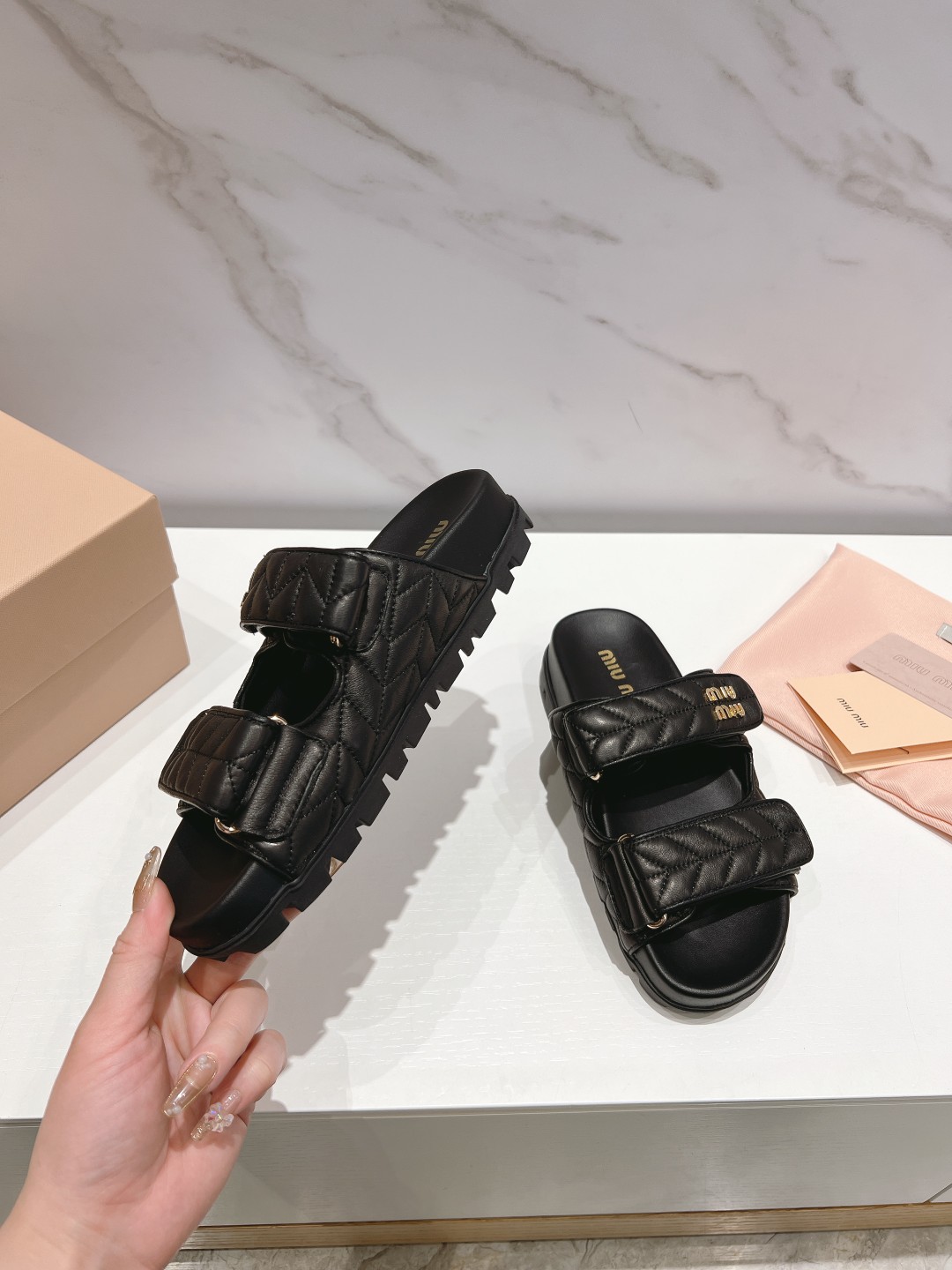 Miu Miu Sandals half slipped