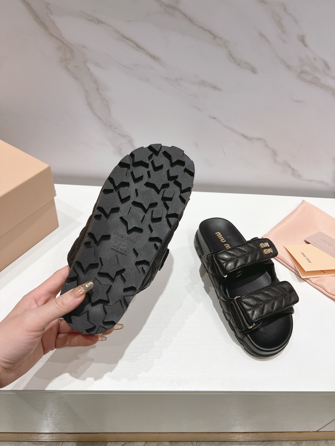 Miu Miu Sandals half slipped