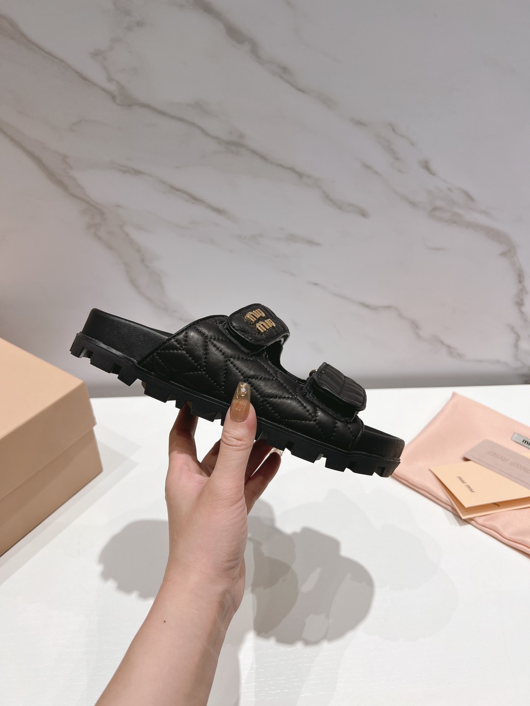 Miu Miu Sandals half slipped