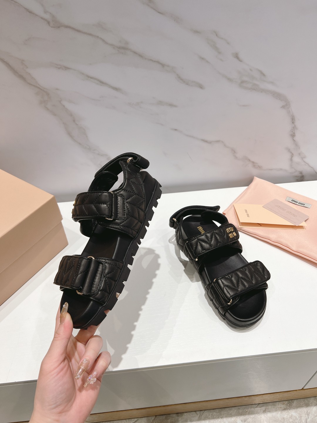 Miu Miu Sandals half slipped