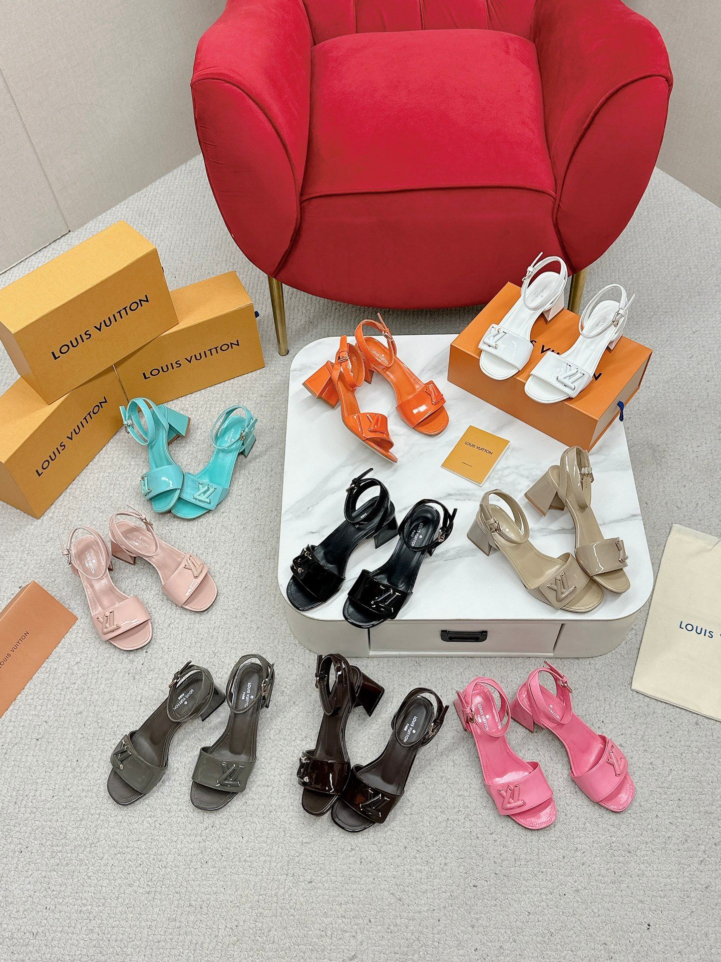 LV Block-heeled sandals