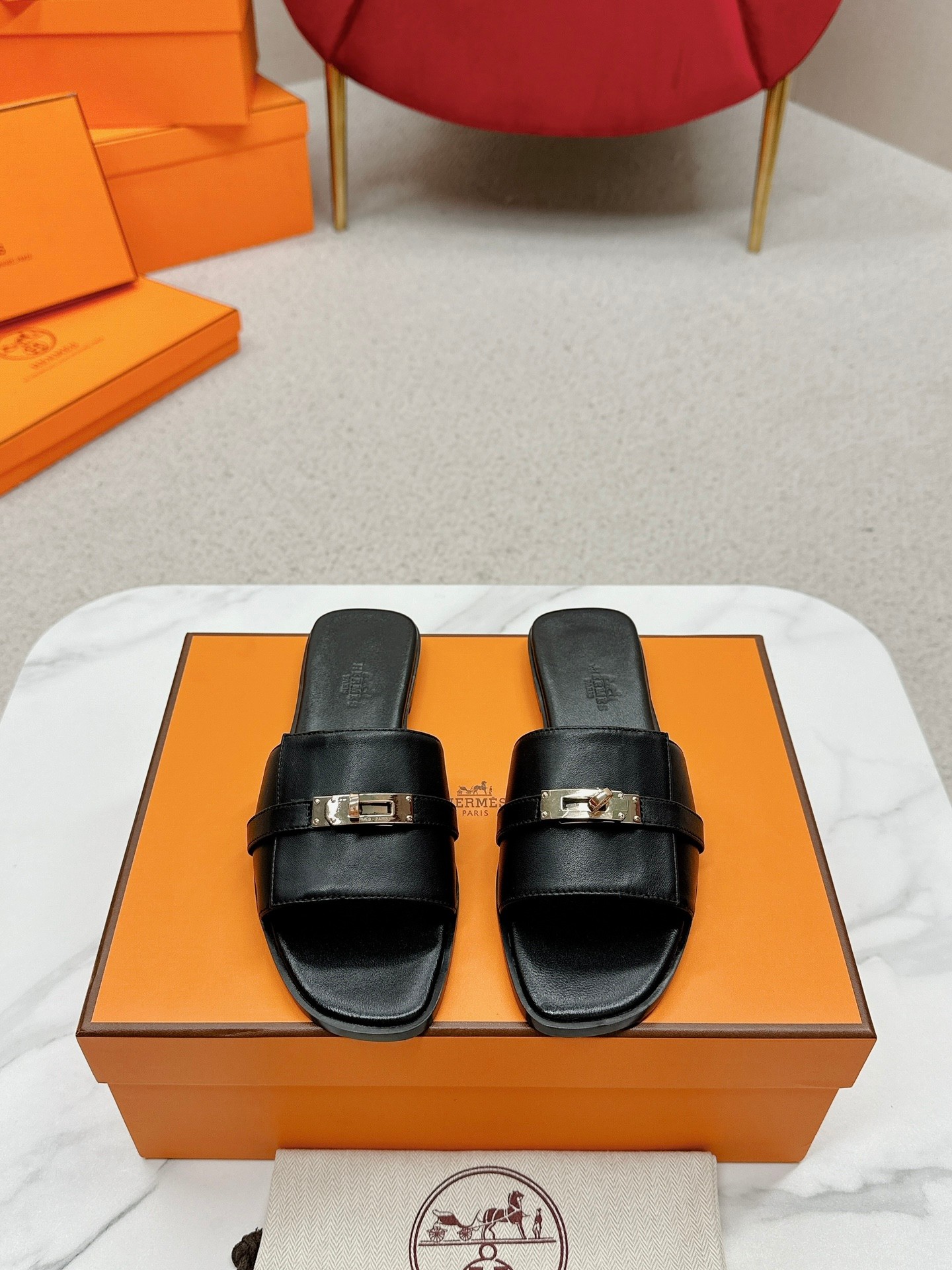 Hermes Slippers