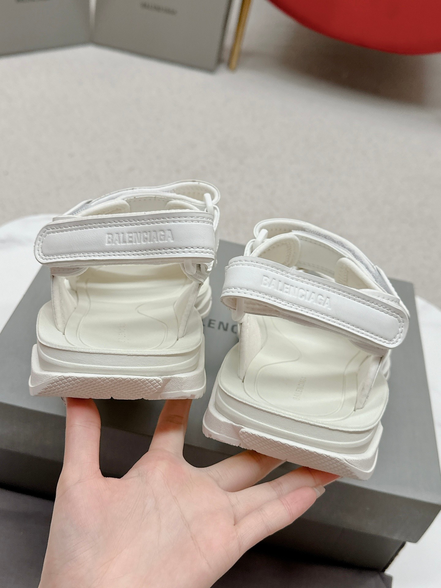 Balenciaga Tourist Velcro sandals
