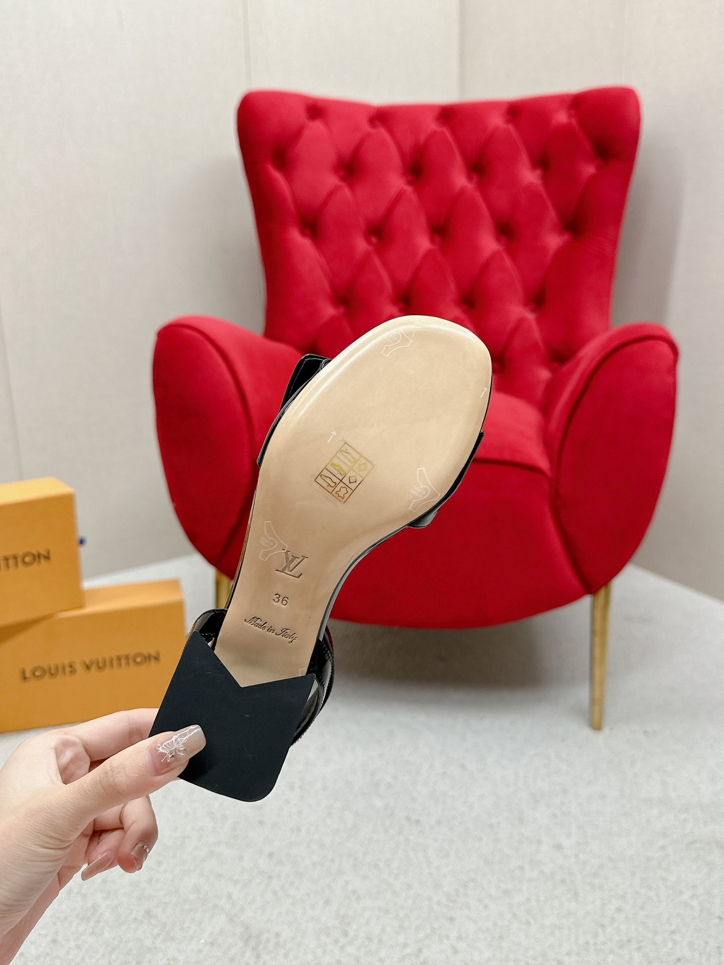 LV Block-heeled sandals