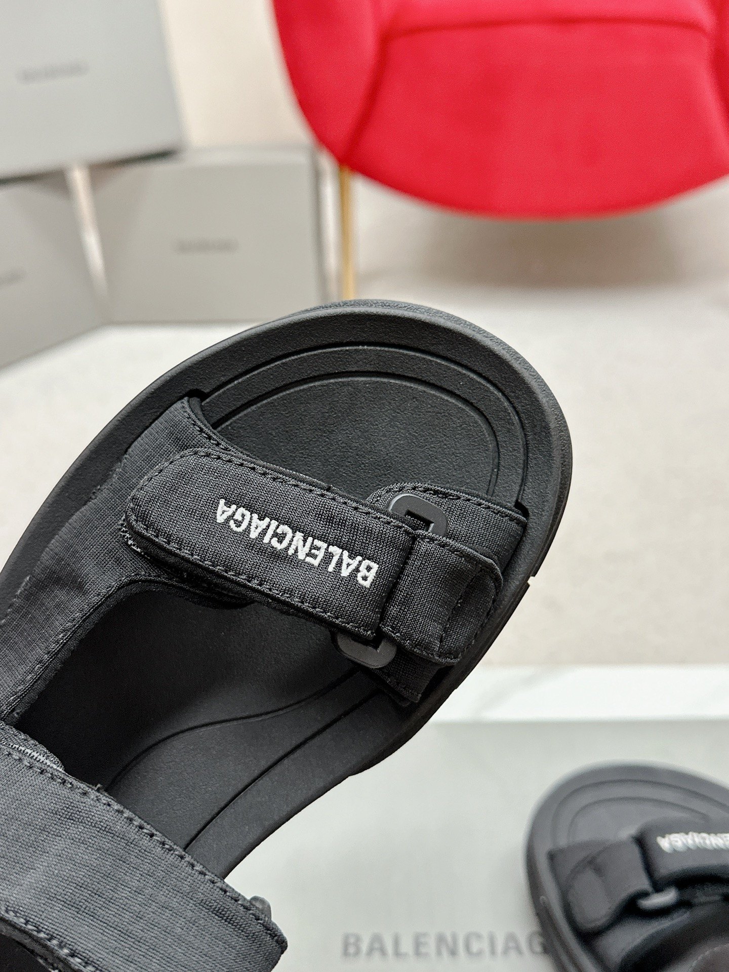 Balenciaga Tourist Velcro sandals
