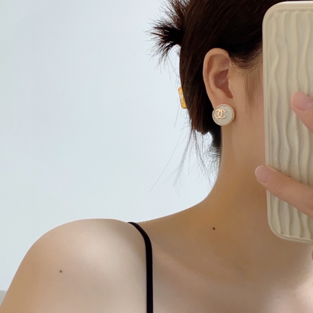 Chanel stud earrings