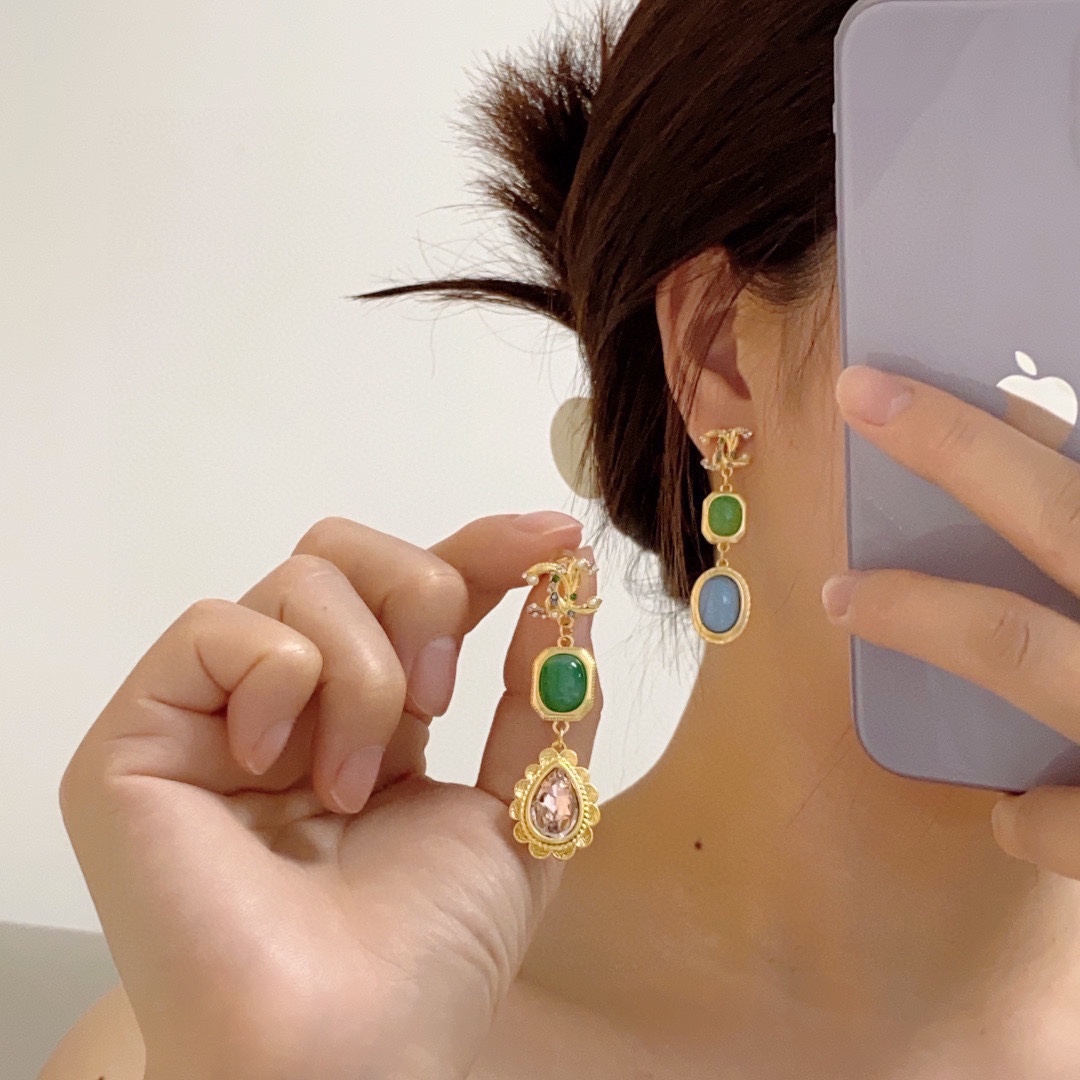 Chanel stud earrings