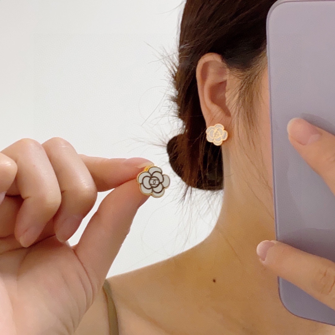 Chanel stud earrings