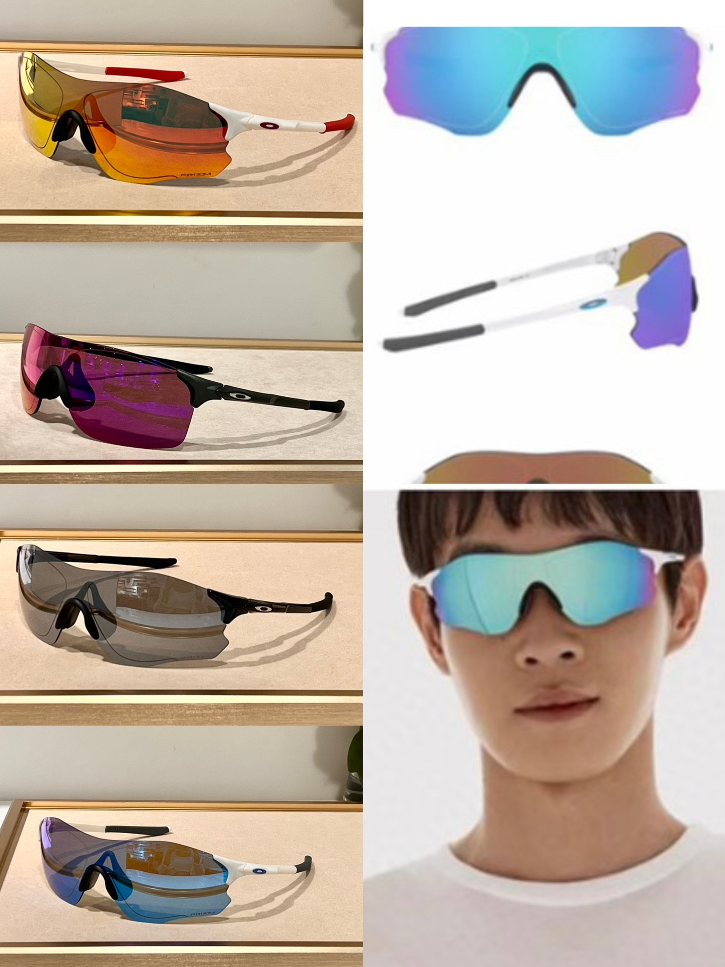 Oakley~EVZERO coloured running cycling sunglasses