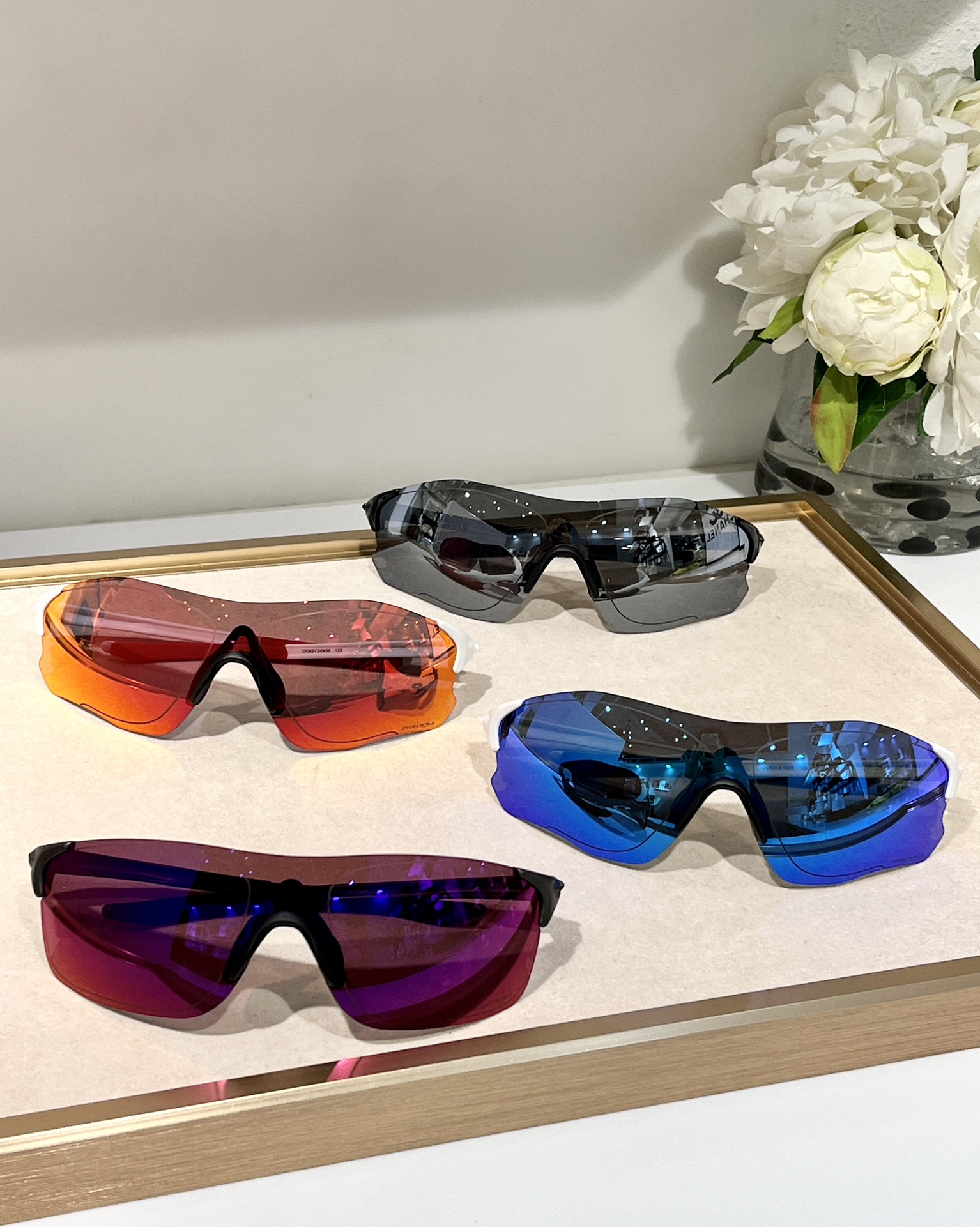 Oakley~EVZERO coloured running cycling sunglasses