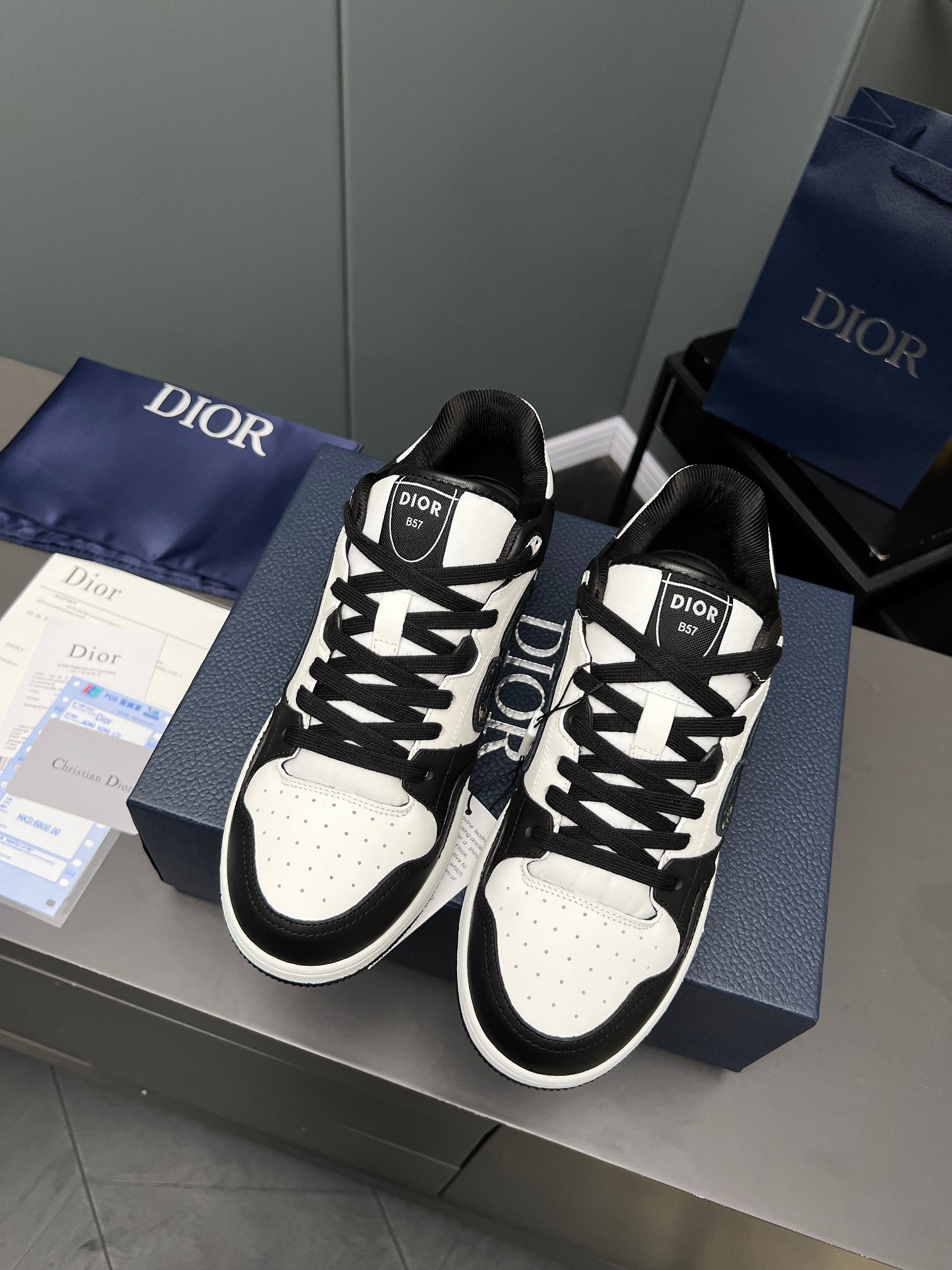 Dior B57 mid-top sneakers