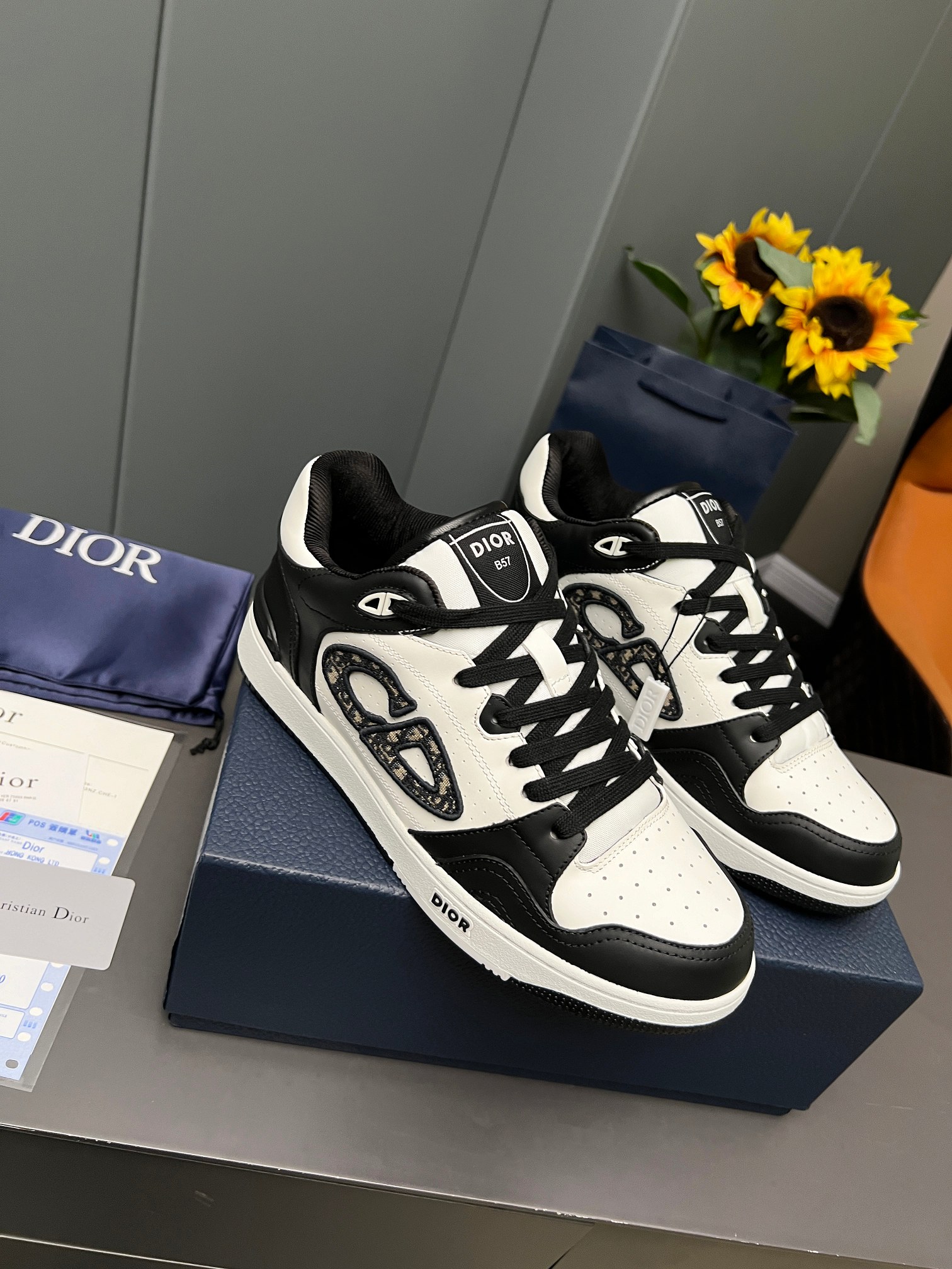 Dior B57 mid-top sneakers