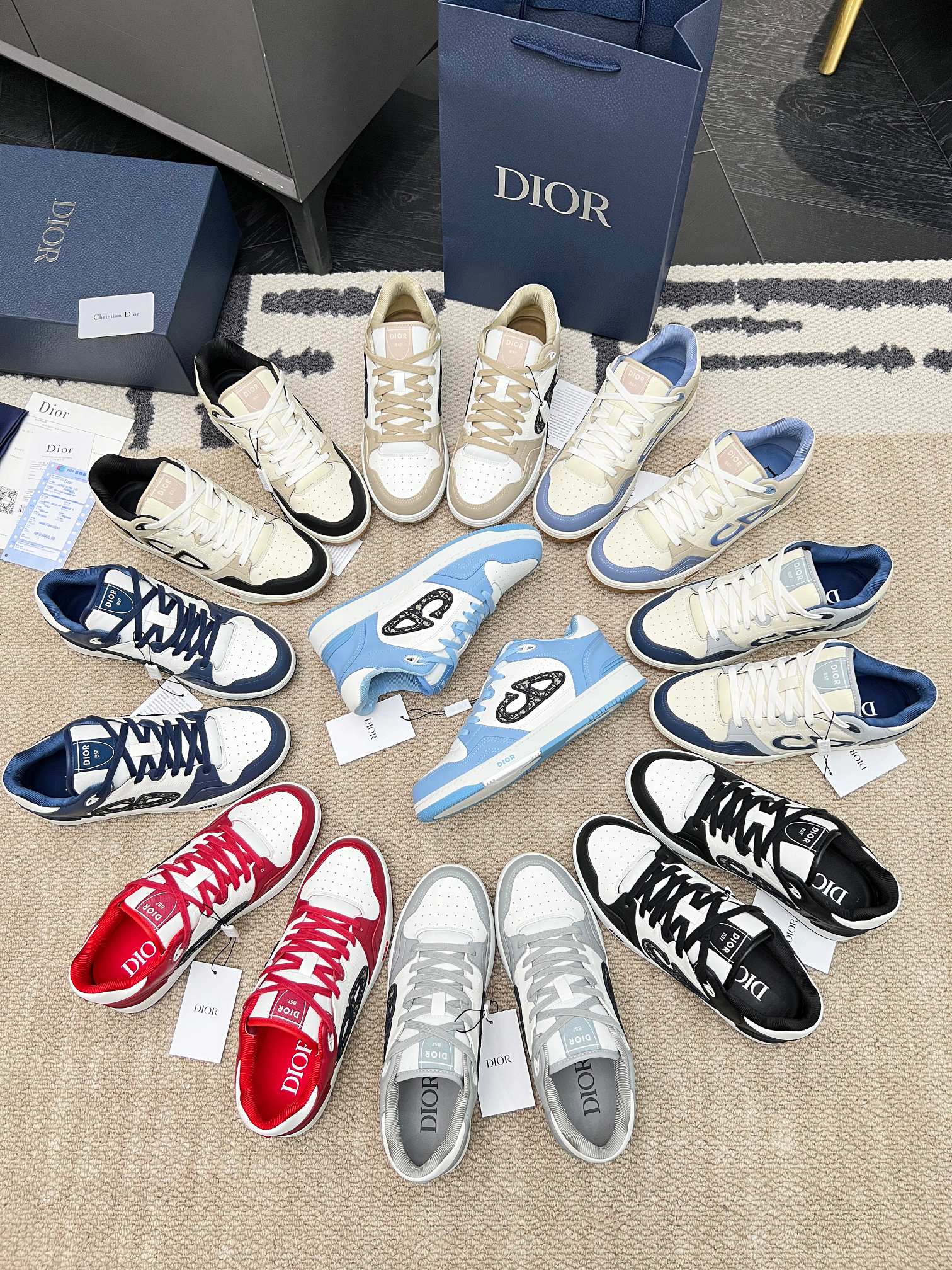 Dior B57 mid-top sneakers
