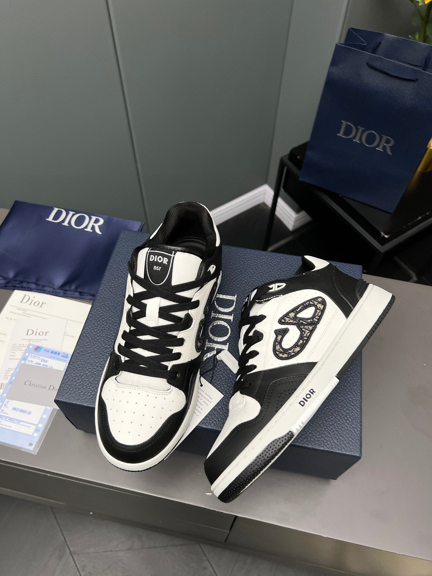 Dior B57 mid-top sneakers