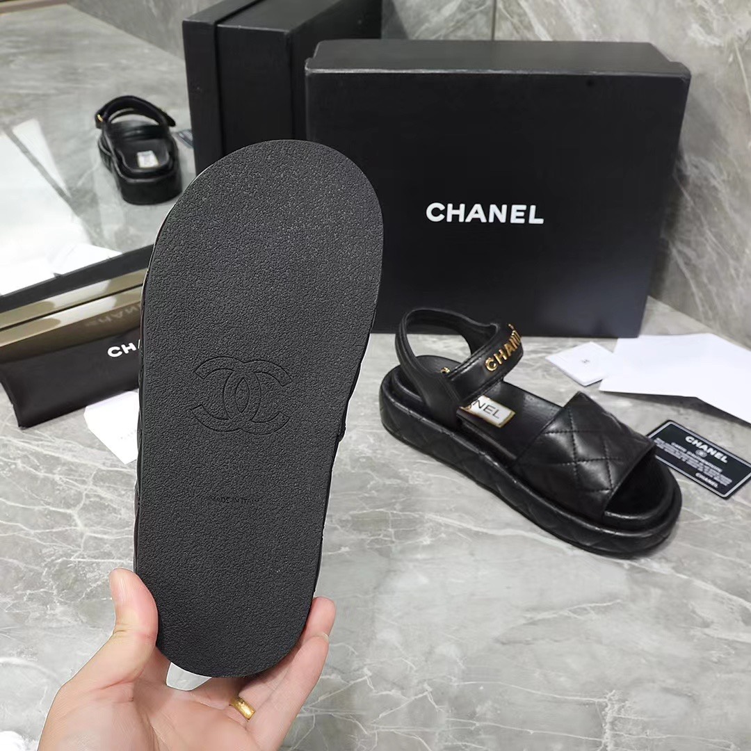 Chanel Velcro sandals