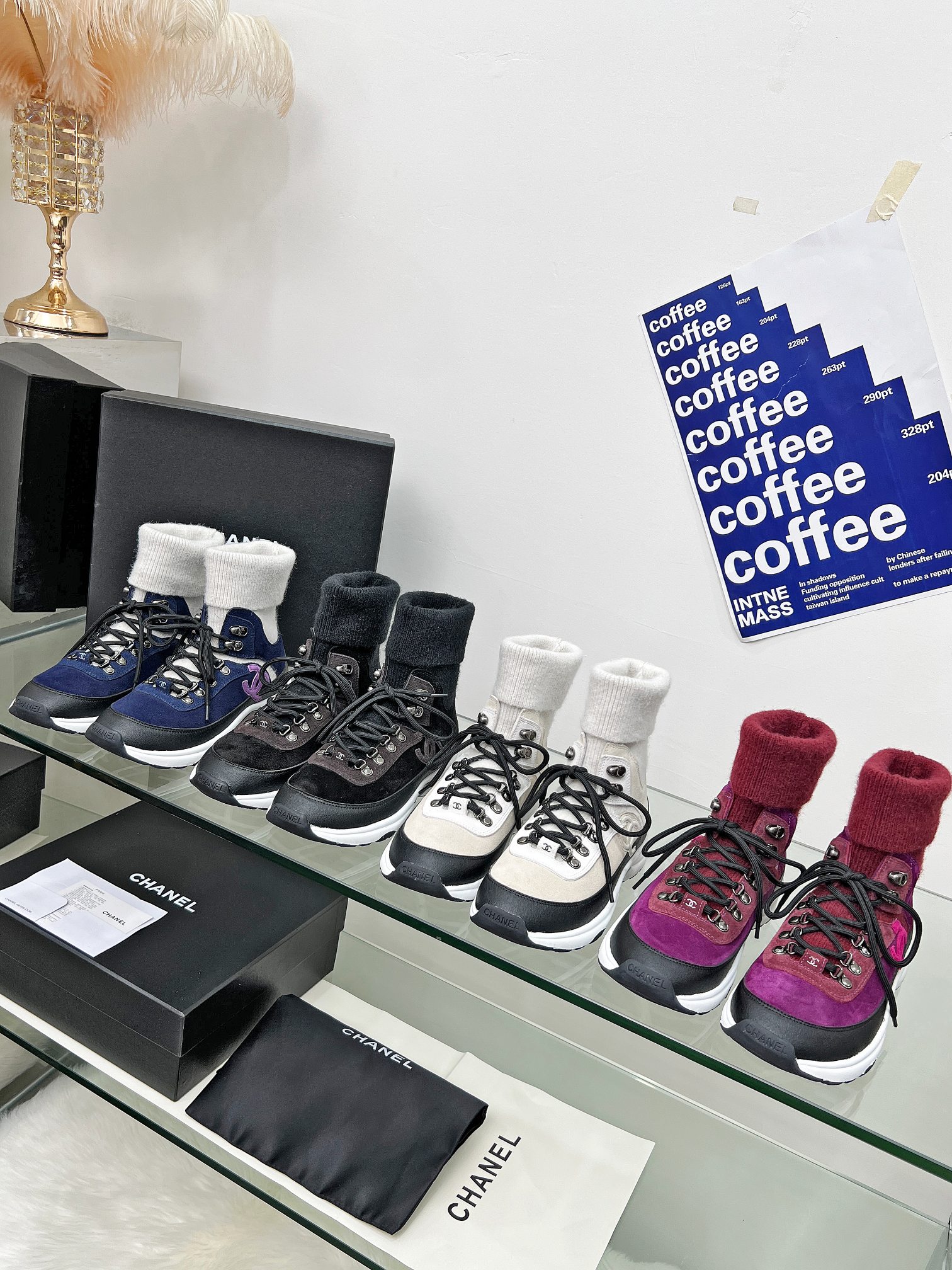 CHANEL Chanel Socks Casual Sports Shoes