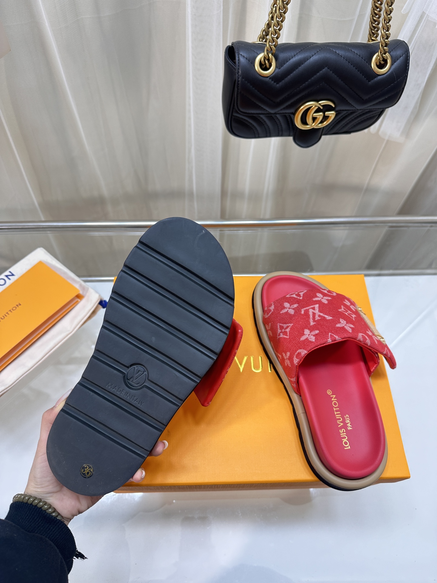 LOUIS VUITTON SLIDES
