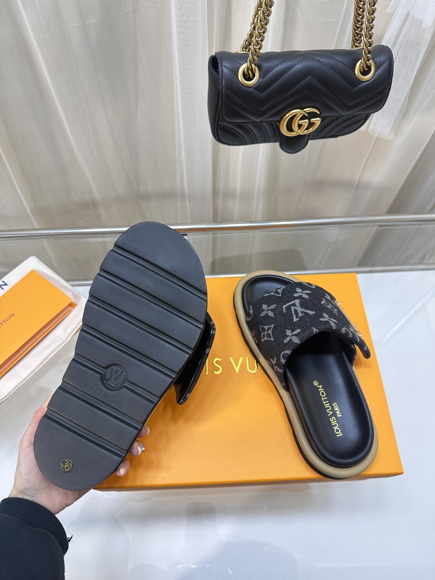 LOUIS VUITTON SLIDES
