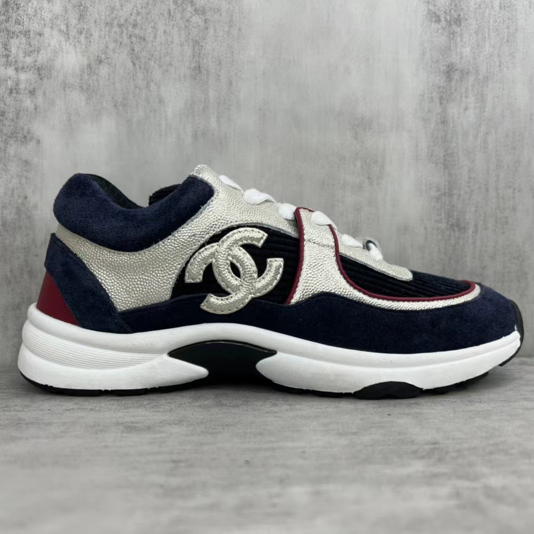 Chanel New Printed Woolen Sports Shoes