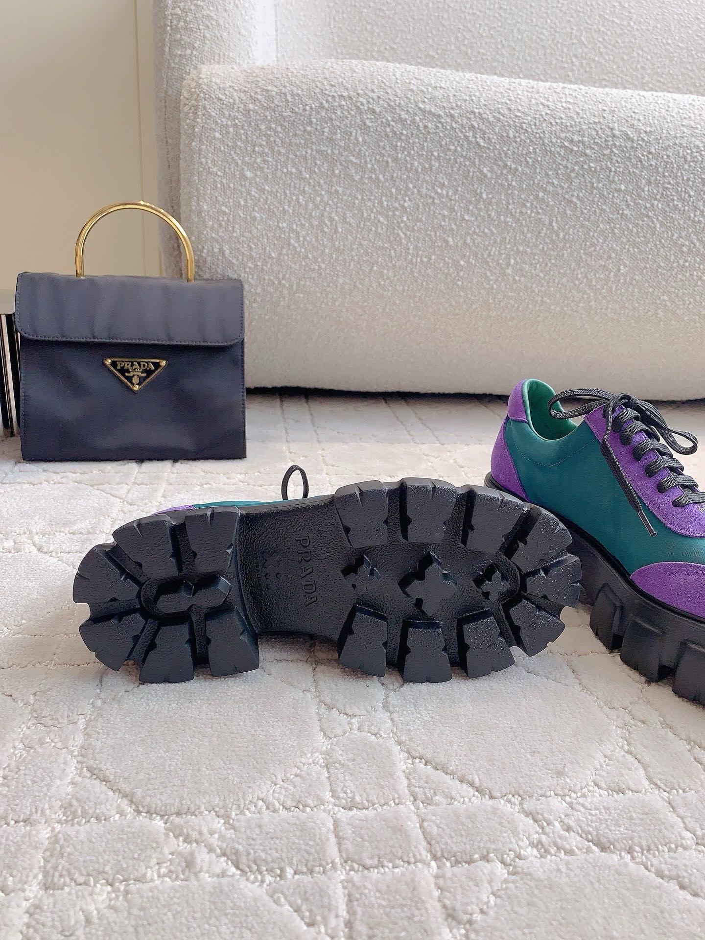 Prada Colour matching leisure shoes