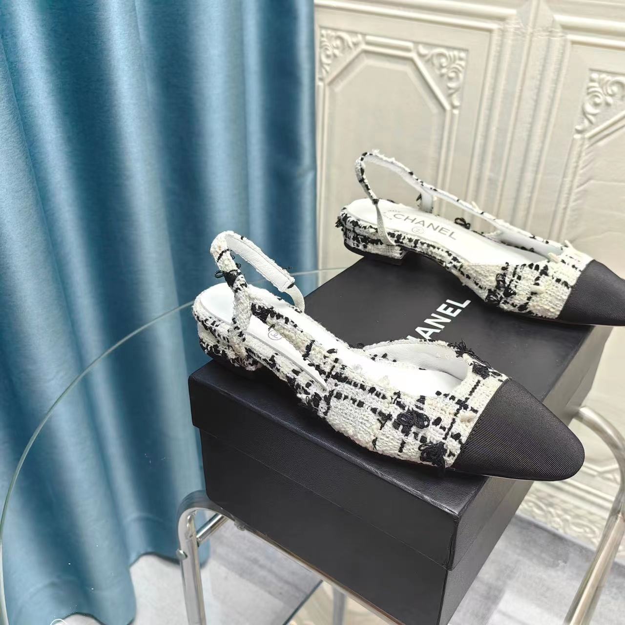 CHANEL  slingbalck Classic back air sandals