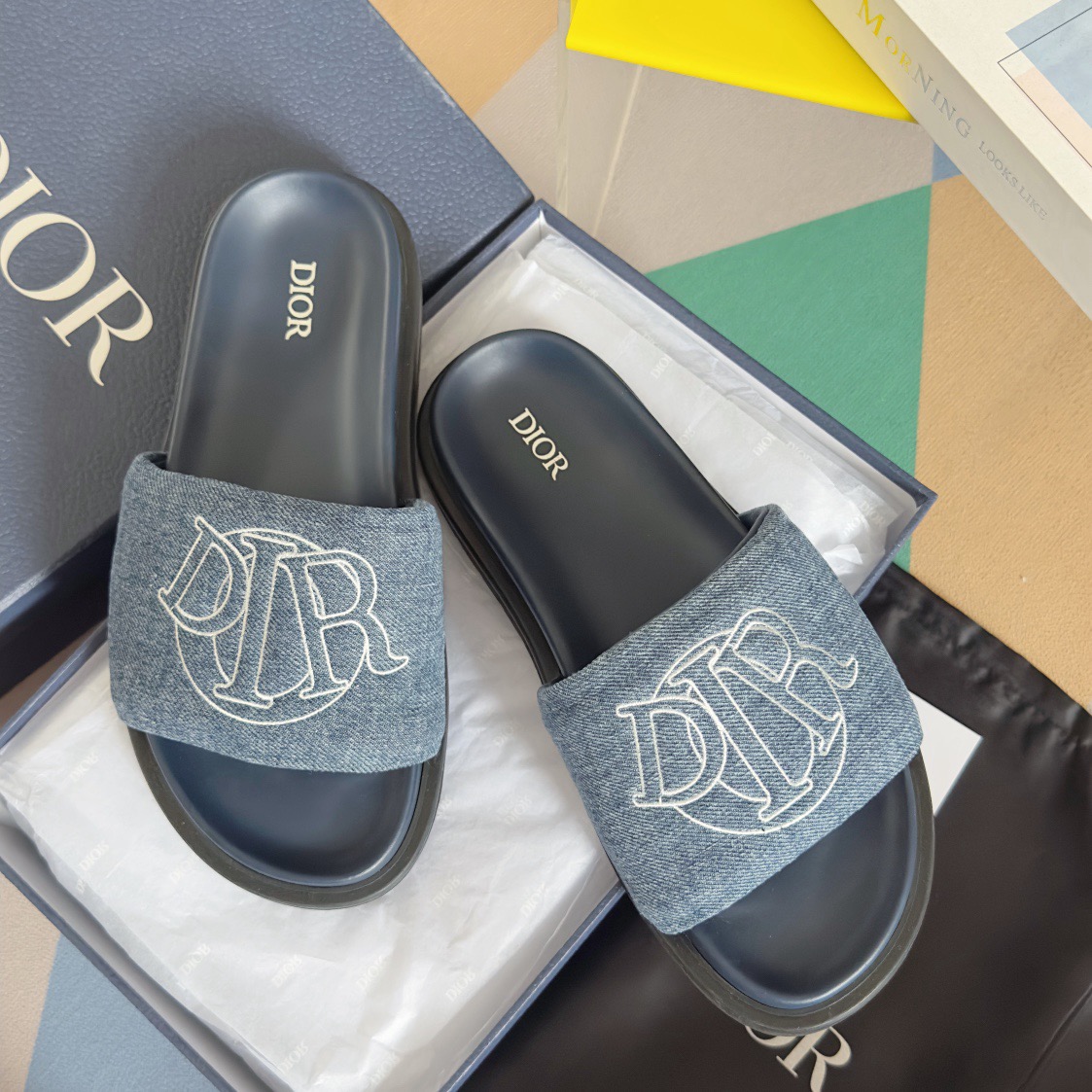 DIOR  Aqua Thick-soled jeans  slippers