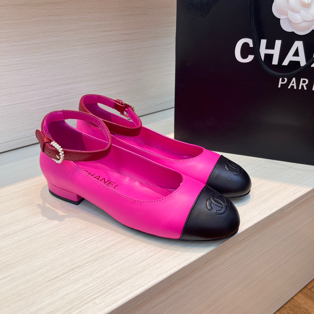 CHANEL Flat Mary Jane single shoes
