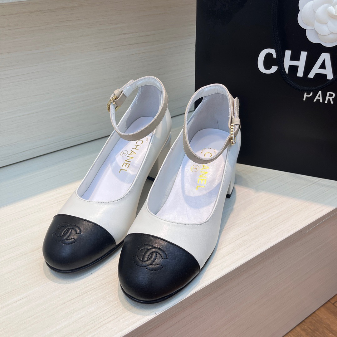 CHANEL Flat Mary Jane single shoes