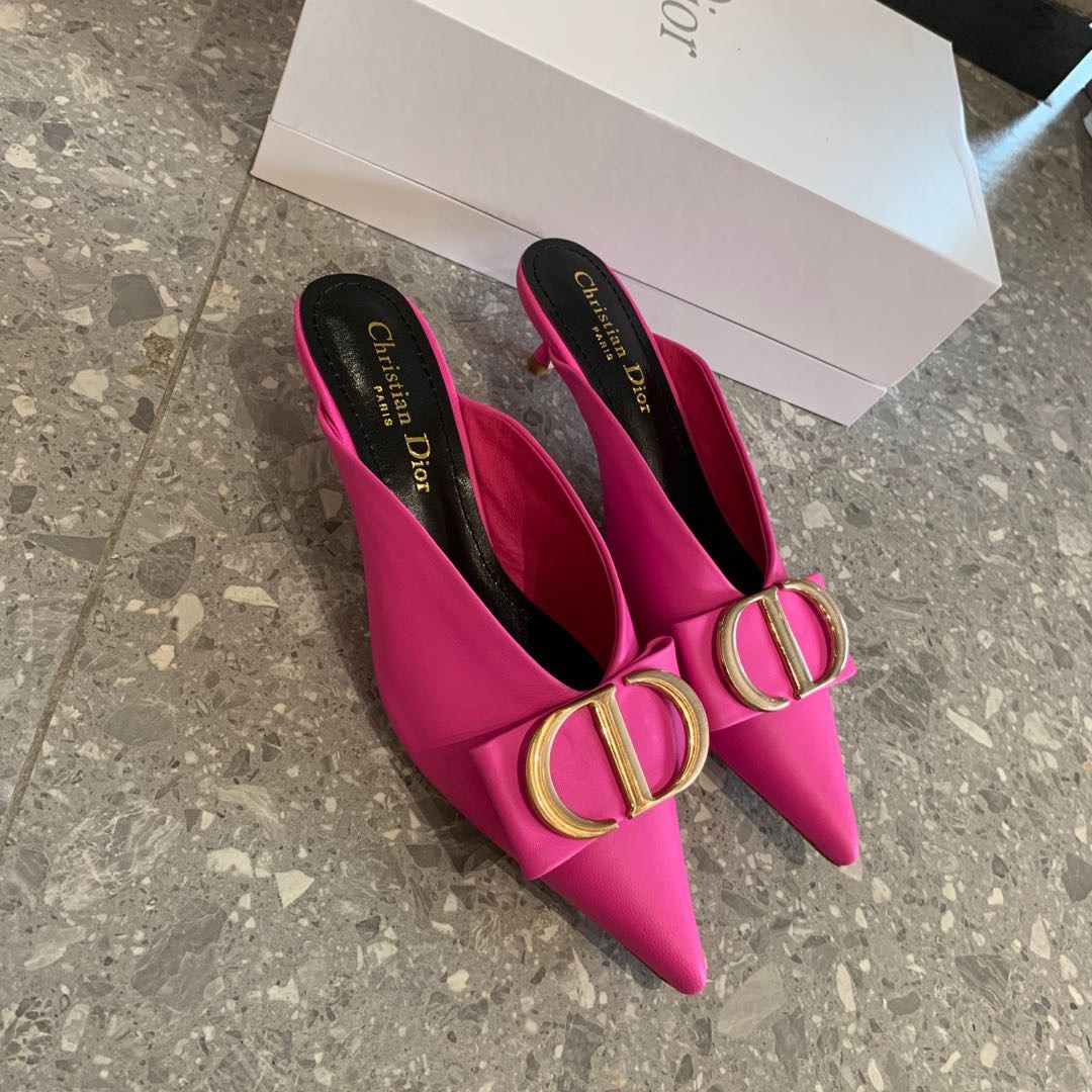 Dior 2023 Latest CD Letter Metal Logo with Muller Tuo size 35-42