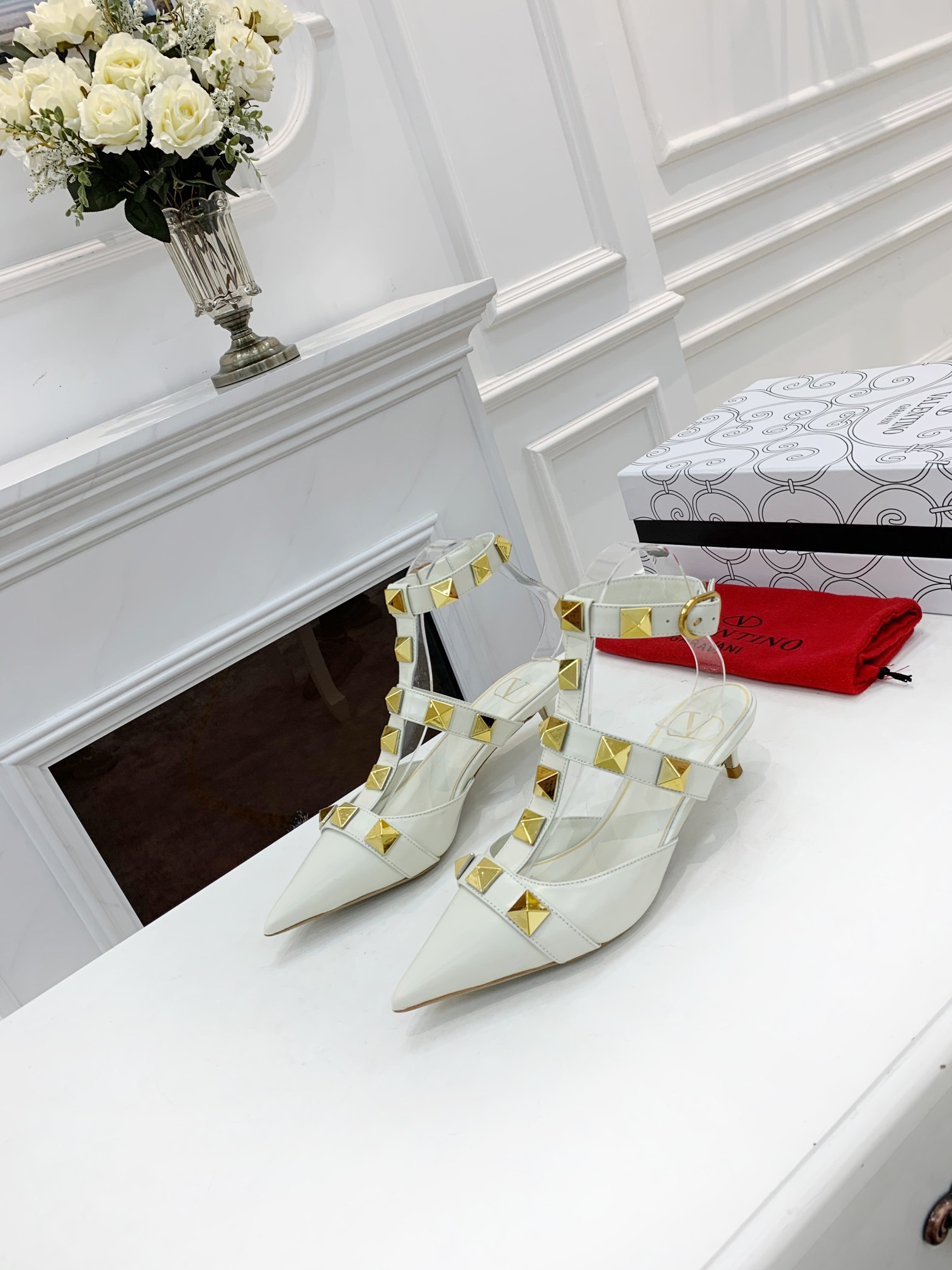 Valentino rivet high heels