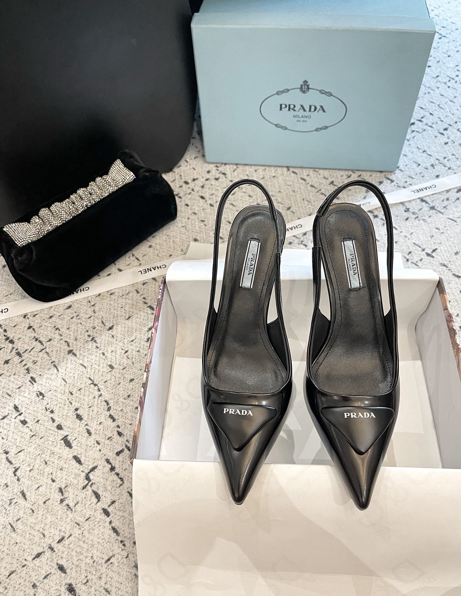 Prada high-heeled shoes